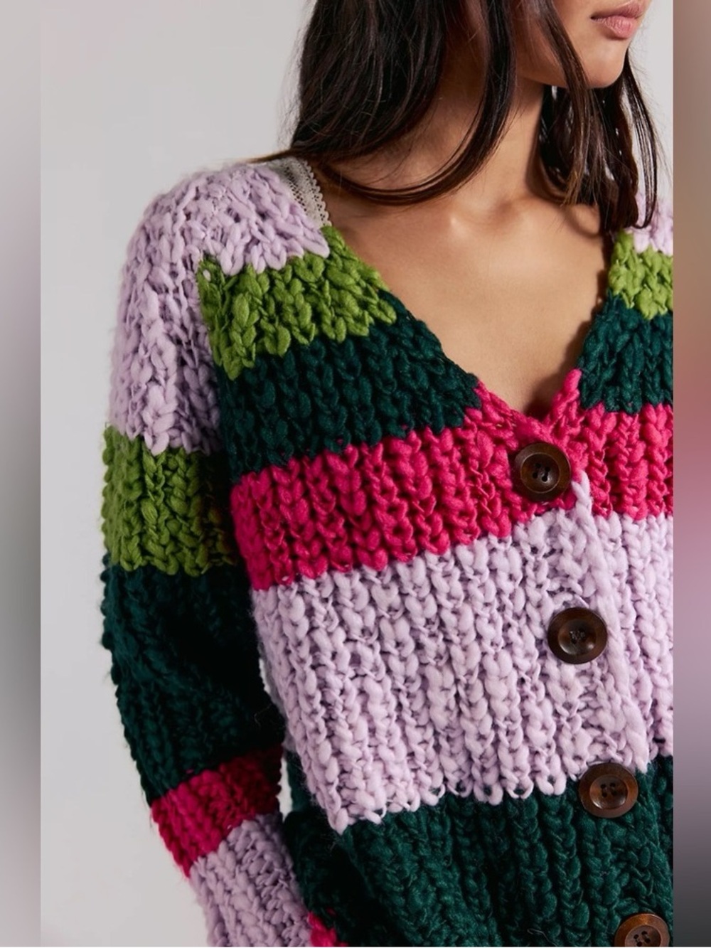 Free People Myles Stripe Cardi - Picture 3 of 3